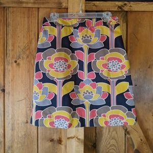Boden Twill Lines Skirt US 8 R/ UK 12 R
